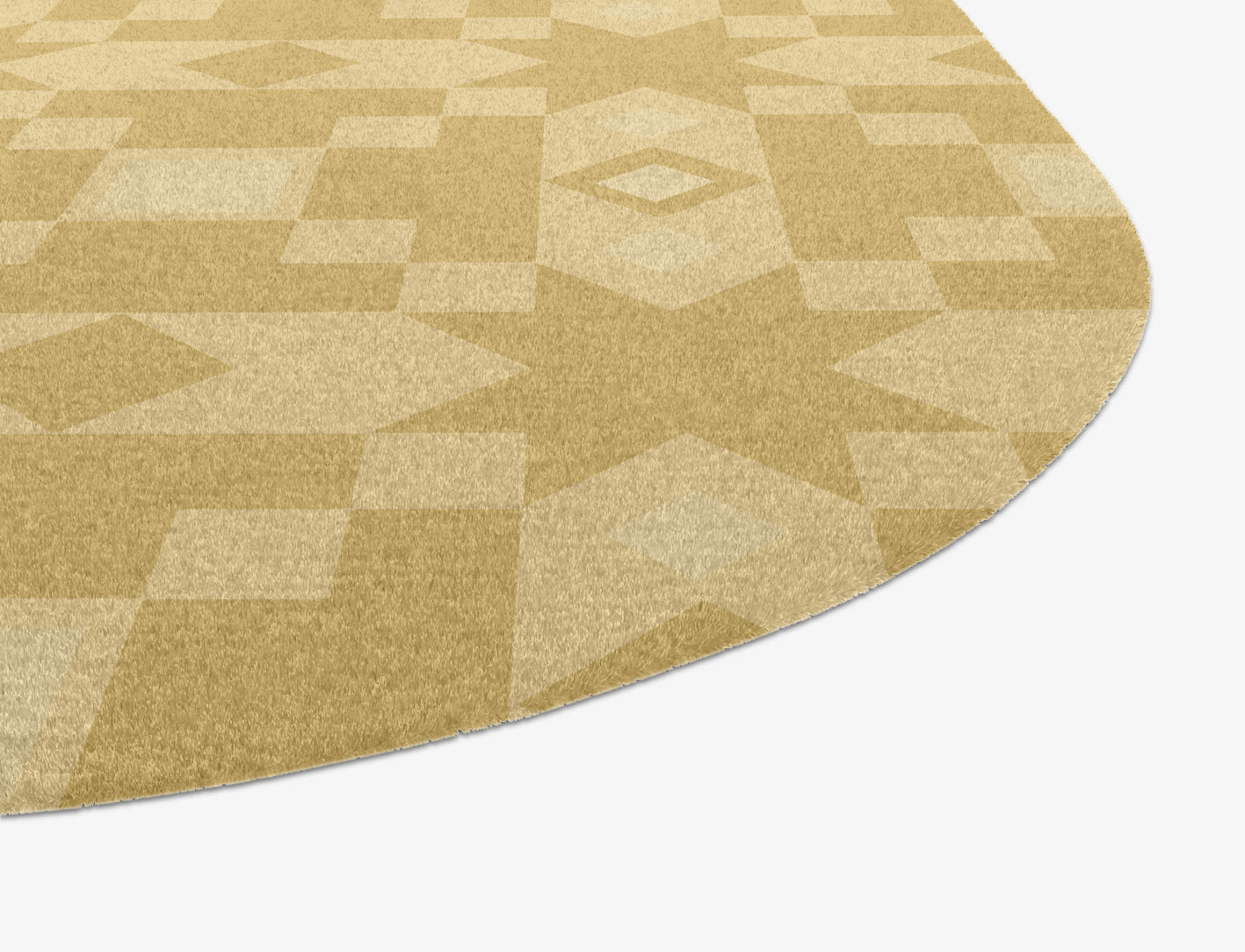 Zeus Minimalist Oblong Hand Knotted Tibetan Wool Custom Rug by Rug Artisan