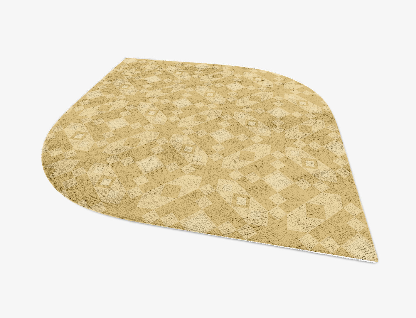 Zeus Minimalist Ogee Hand Knotted Bamboo Silk Custom Rug by Rug Artisan
