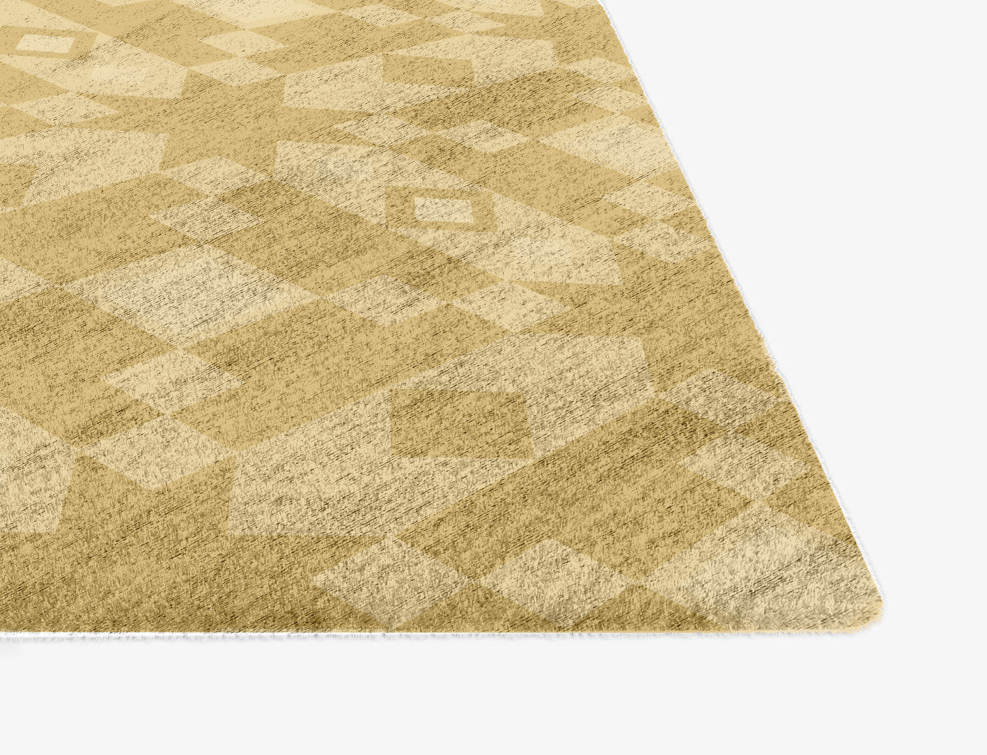 Zeus Minimalist Ogee Hand Knotted Bamboo Silk Custom Rug by Rug Artisan
