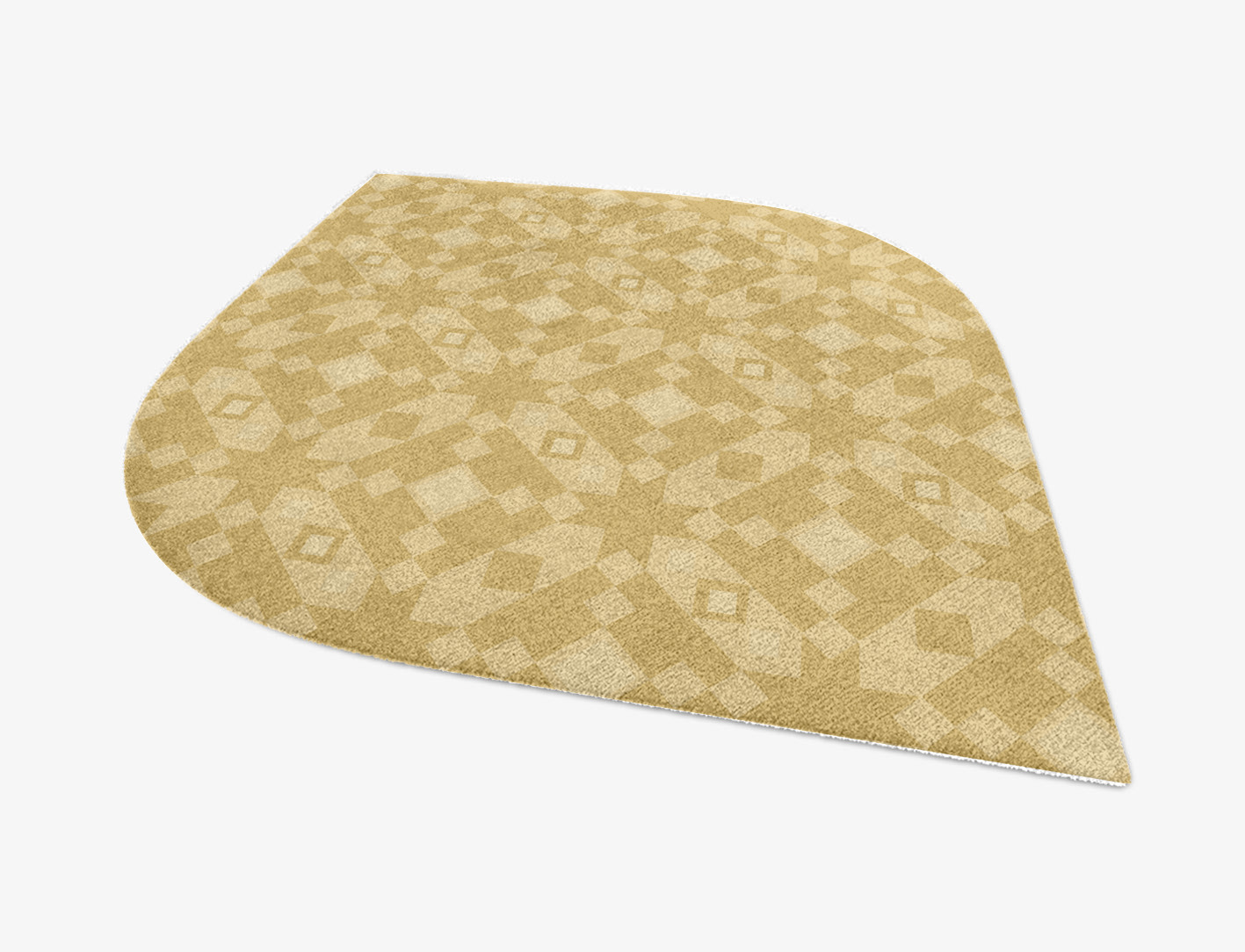 Zeus Minimalist Ogee Hand Knotted Tibetan Wool Custom Rug by Rug Artisan