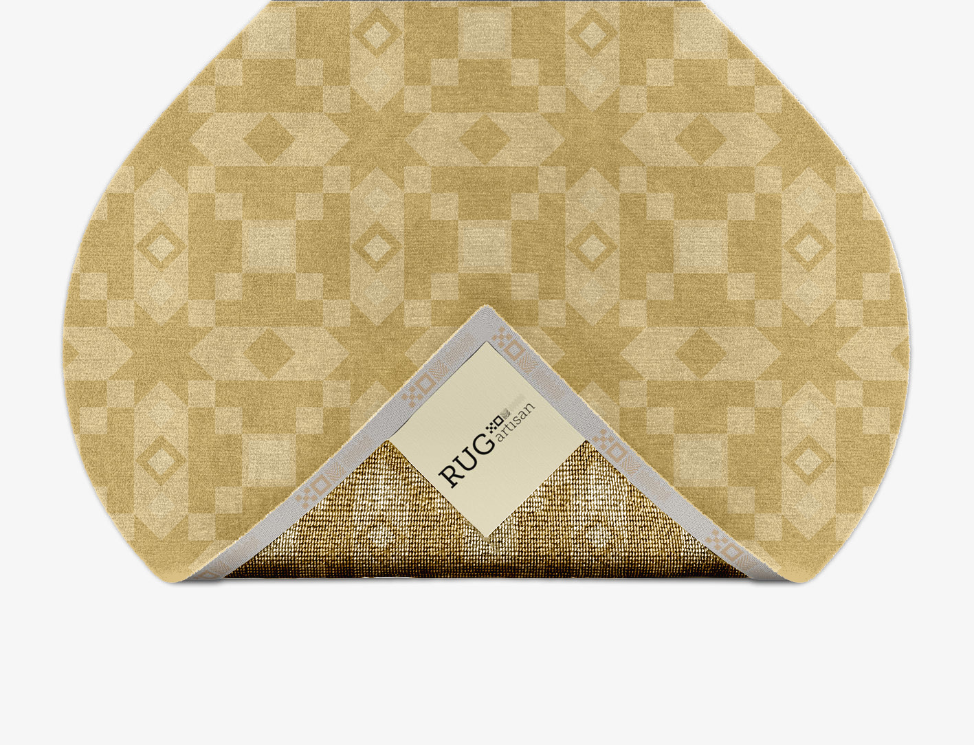 Zeus Minimalist Ogee Hand Knotted Tibetan Wool Custom Rug by Rug Artisan
