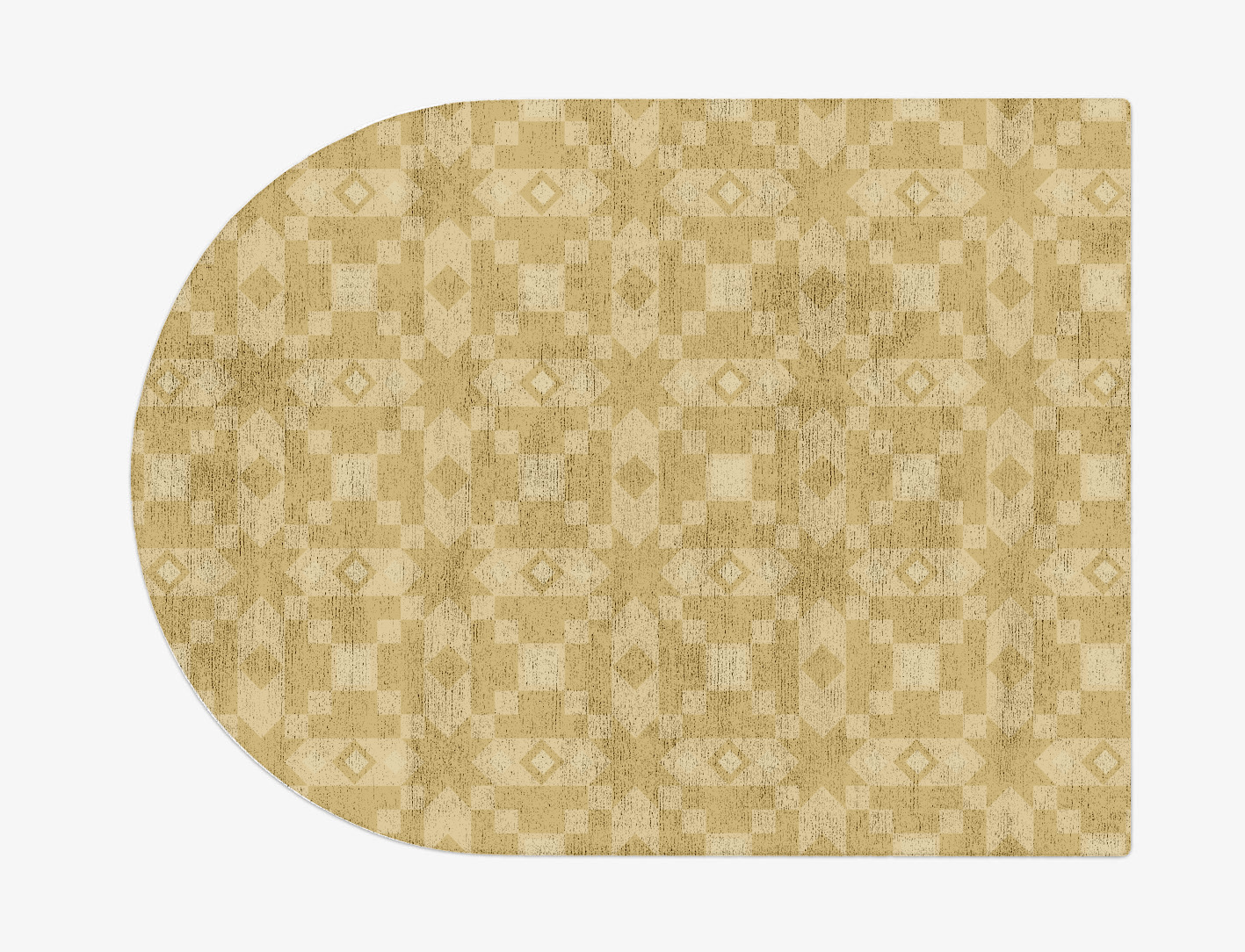 Zeus Minimalist Arch Hand Tufted Bamboo Silk Custom Rug by Rug Artisan