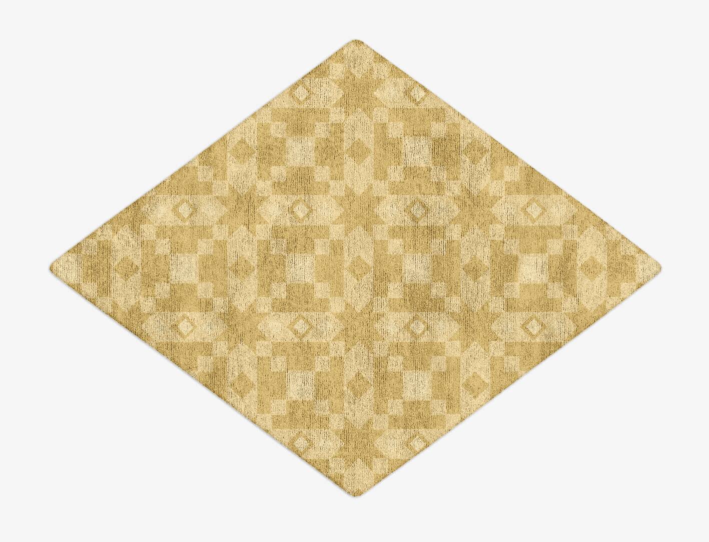 Zeus Minimalist Diamond Hand Tufted Bamboo Silk Custom Rug by Rug Artisan