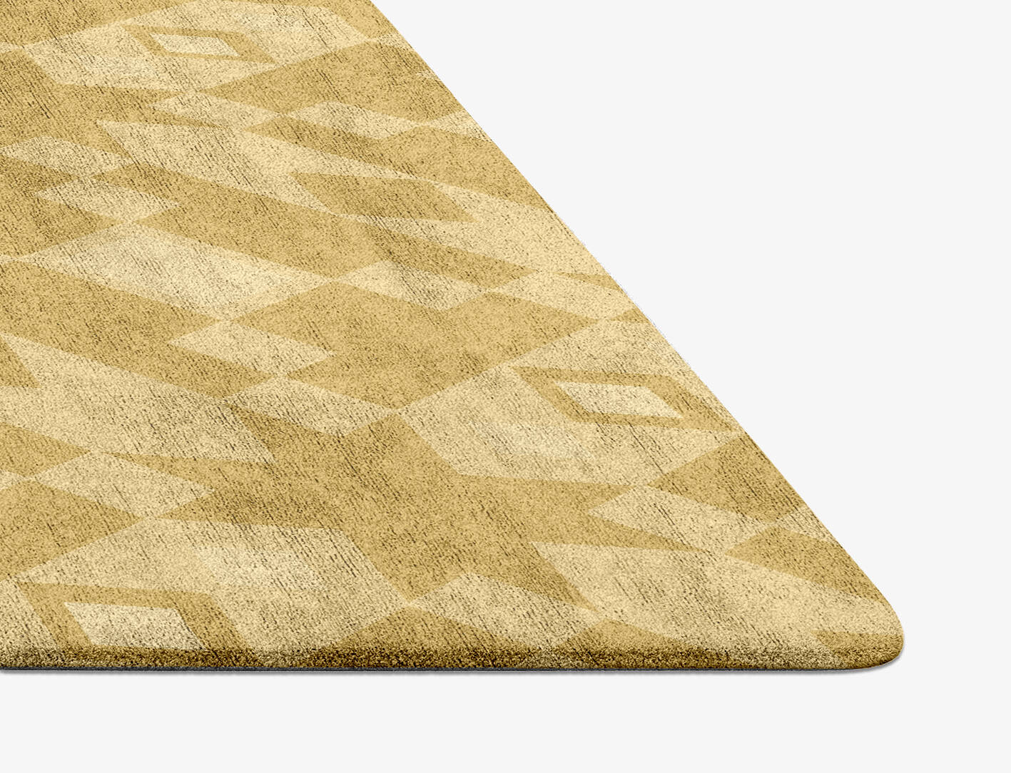 Zeus Minimalist Diamond Hand Tufted Bamboo Silk Custom Rug by Rug Artisan