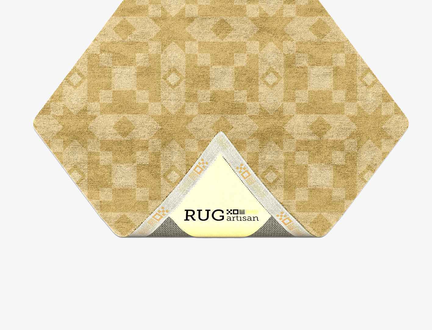 Zeus Minimalist Diamond Hand Tufted Bamboo Silk Custom Rug by Rug Artisan