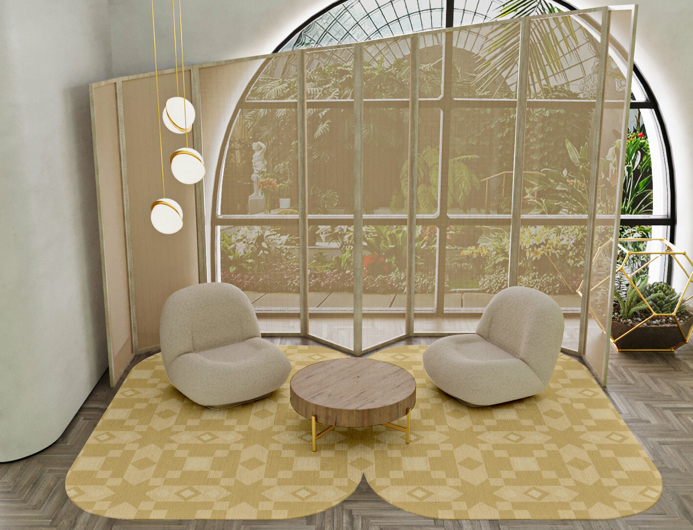 Zeus Minimalist Eight Hand Tufted Pure Wool Custom Rug by Rug Artisan