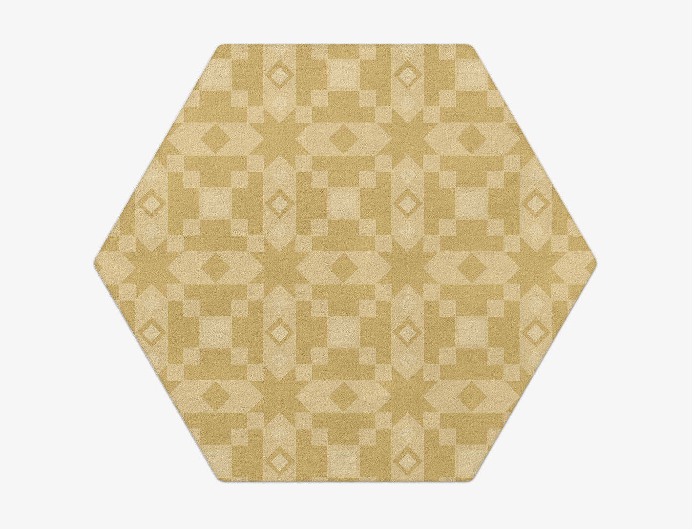 Zeus Minimalist Hexagon Hand Tufted Pure Wool Custom Rug by Rug Artisan