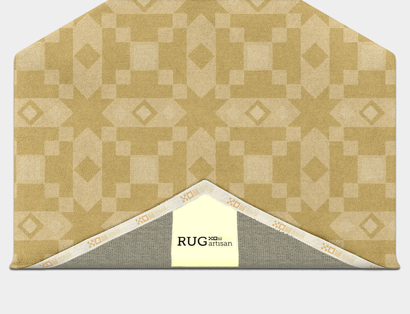 Zeus Minimalist Hexagon Hand Tufted Pure Wool Custom Rug by Rug Artisan