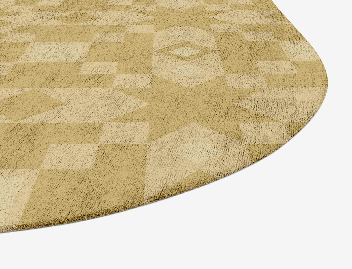 Zeus Minimalist Oblong Hand Tufted Bamboo Silk Custom Rug by Rug Artisan