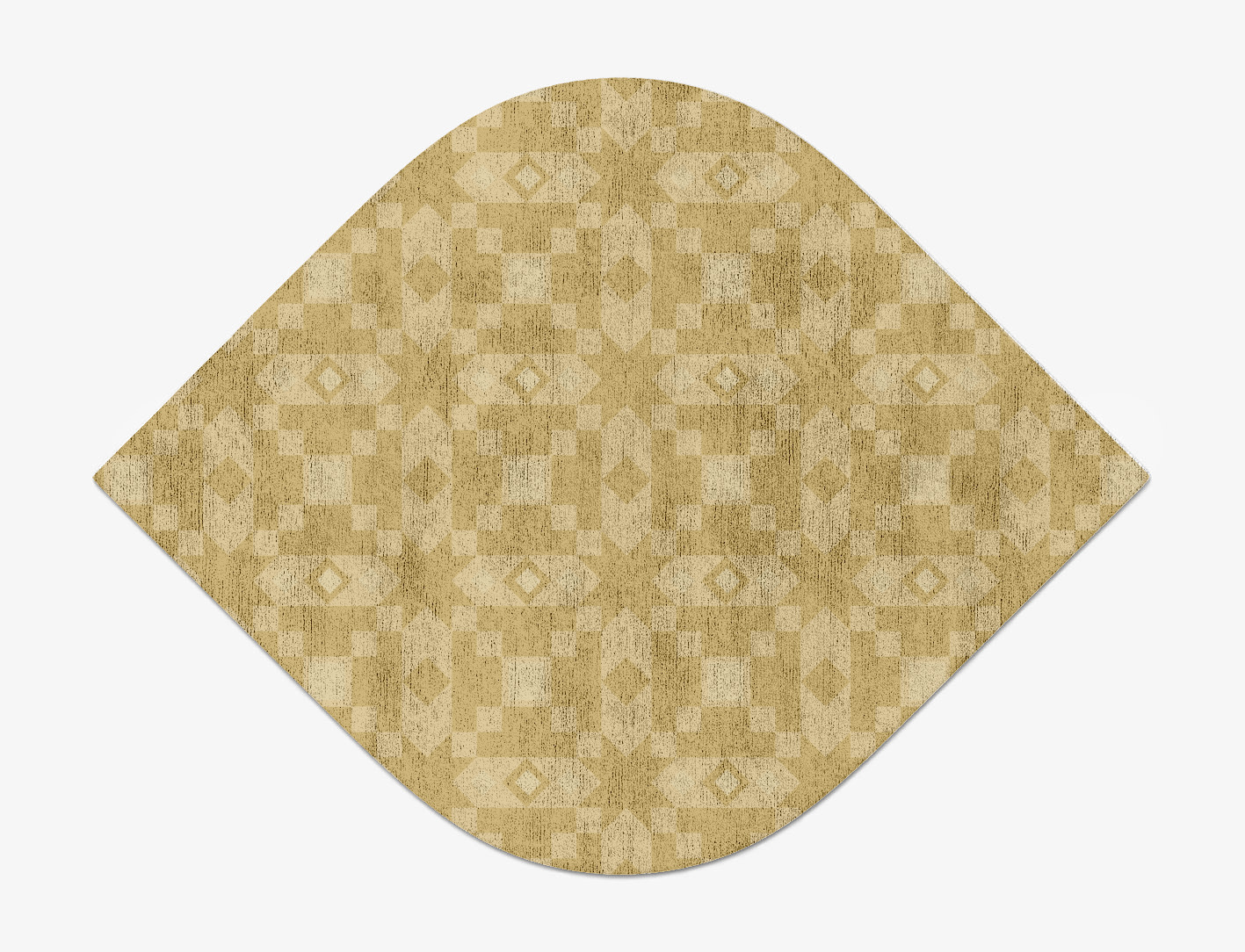 Zeus Minimalist Ogee Hand Tufted Bamboo Silk Custom Rug by Rug Artisan