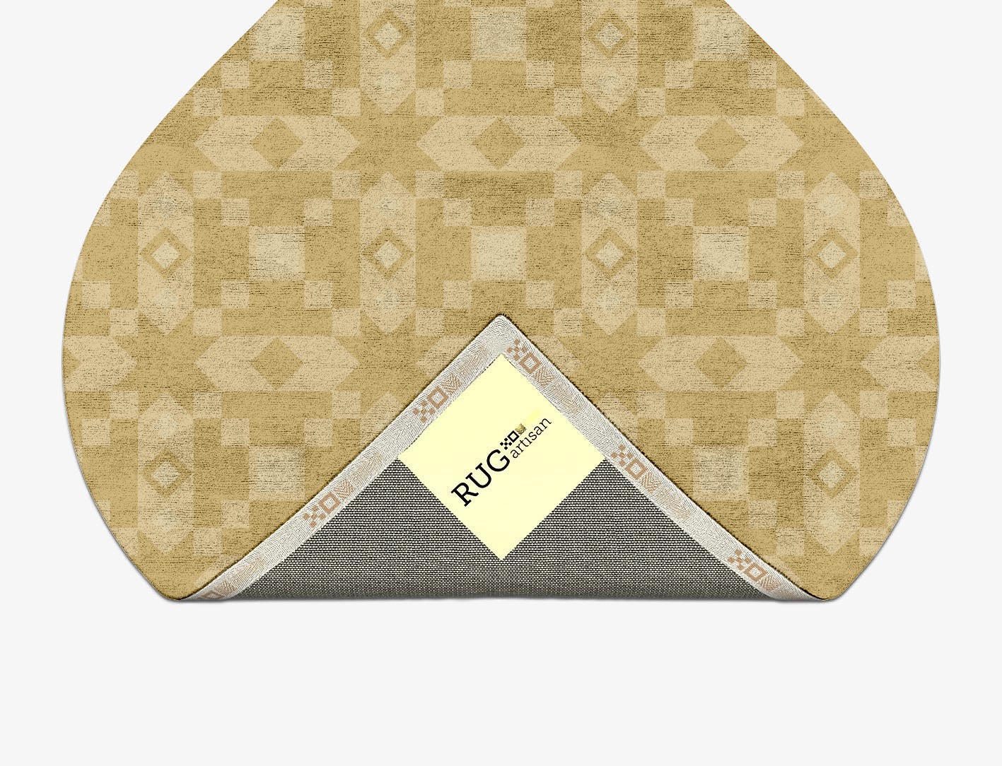 Zeus Minimalist Ogee Hand Tufted Bamboo Silk Custom Rug by Rug Artisan