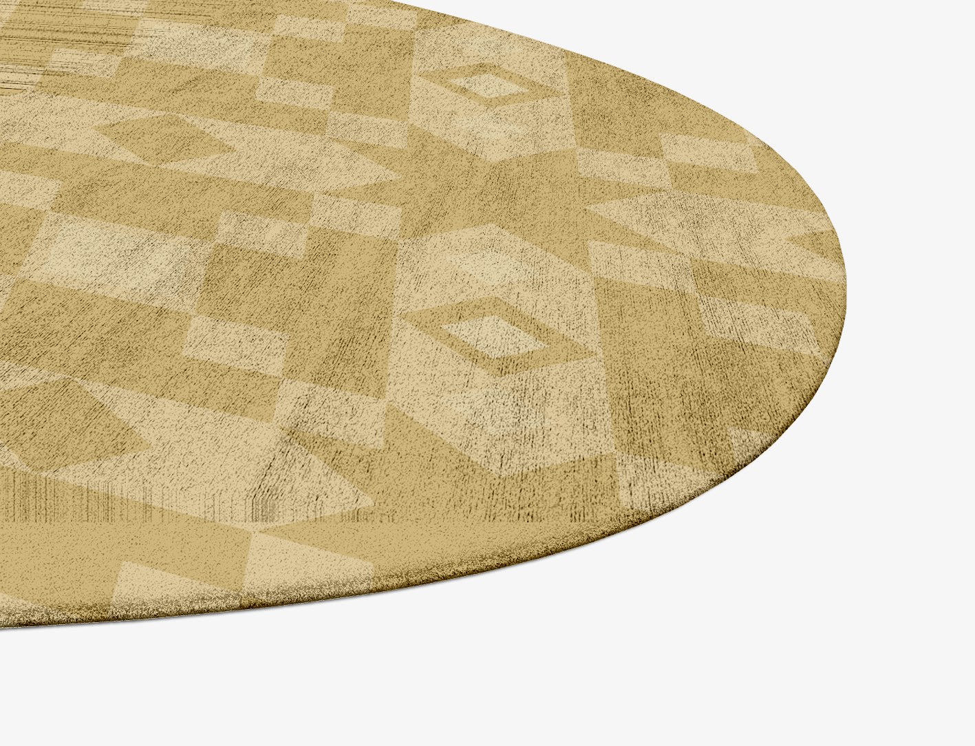 Zeus Minimalist Splash Hand Tufted Bamboo Silk Custom Rug by Rug Artisan