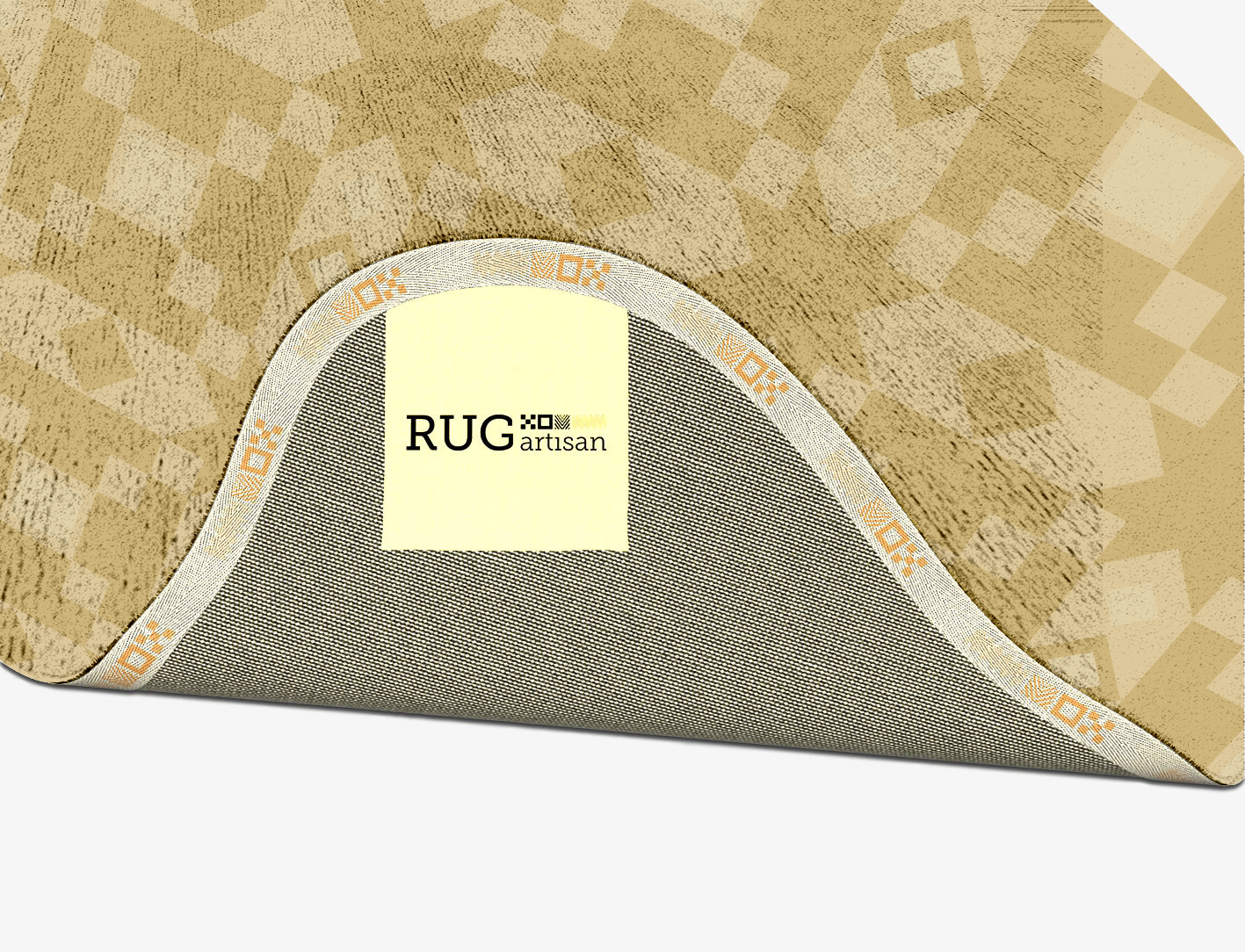 Zeus Minimalist Splash Hand Tufted Bamboo Silk Custom Rug by Rug Artisan