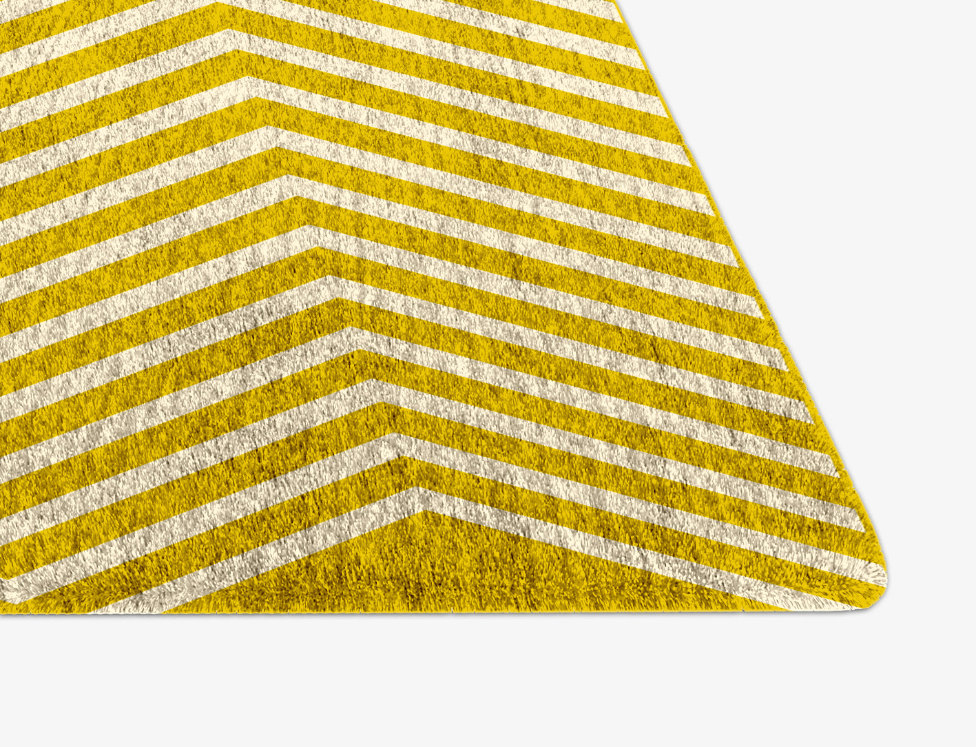 Zigzag Ombre Arch Hand Knotted Bamboo Silk Custom Rug by Rug Artisan