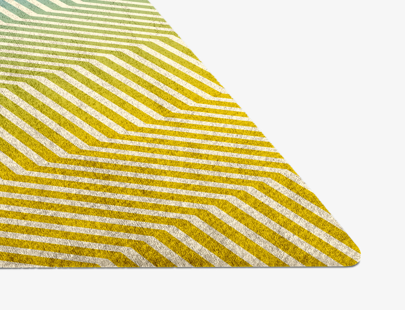 Zigzag Ombre Diamond Hand Knotted Bamboo Silk Custom Rug by Rug Artisan