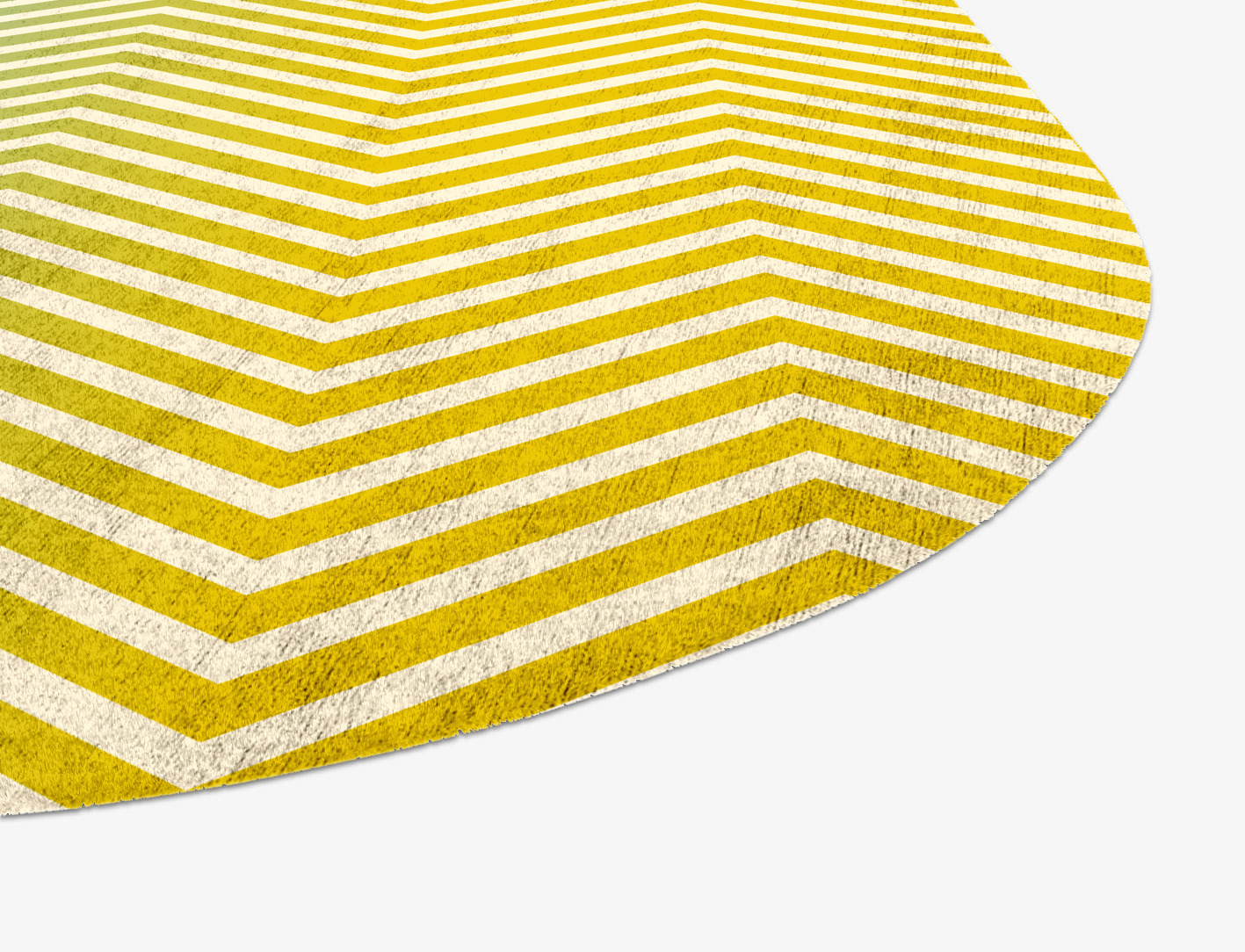 Zigzag Ombre Oblong Hand Knotted Bamboo Silk Custom Rug by Rug Artisan