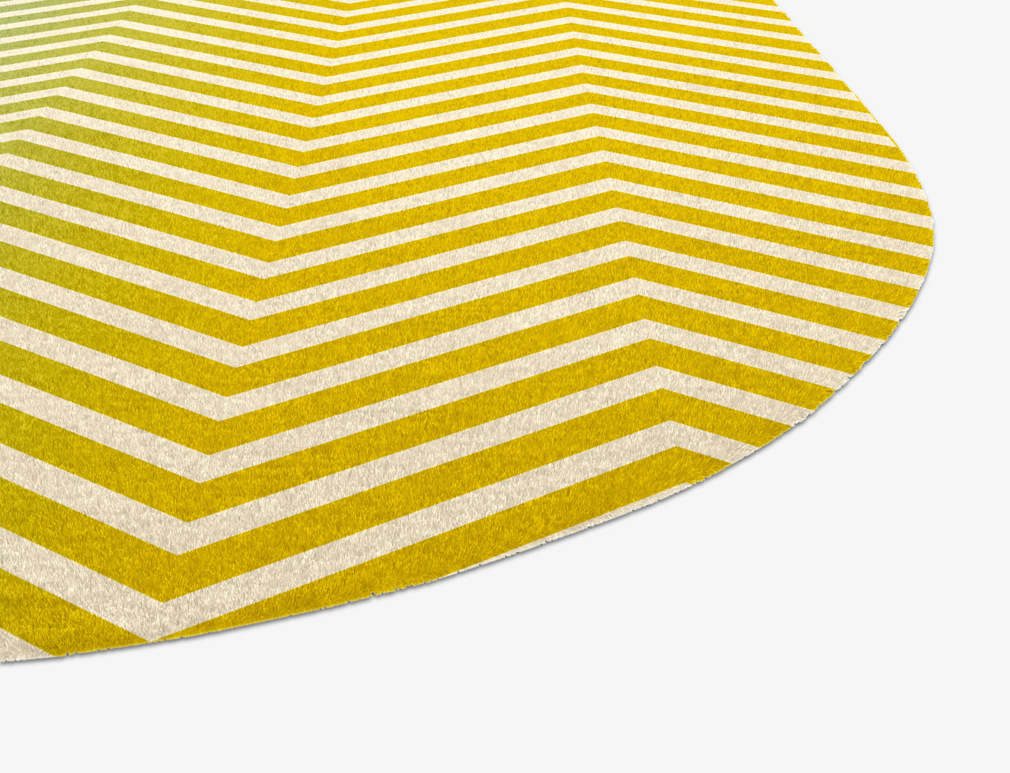 Zigzag Ombre Oblong Hand Knotted Tibetan Wool Custom Rug by Rug Artisan