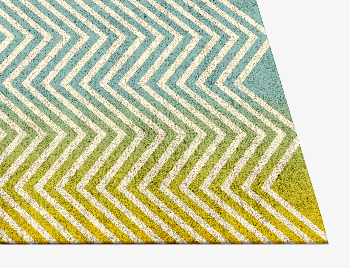 Zigzag Ombre Rectangle Hand Knotted Bamboo Silk Custom Rug by Rug Artisan