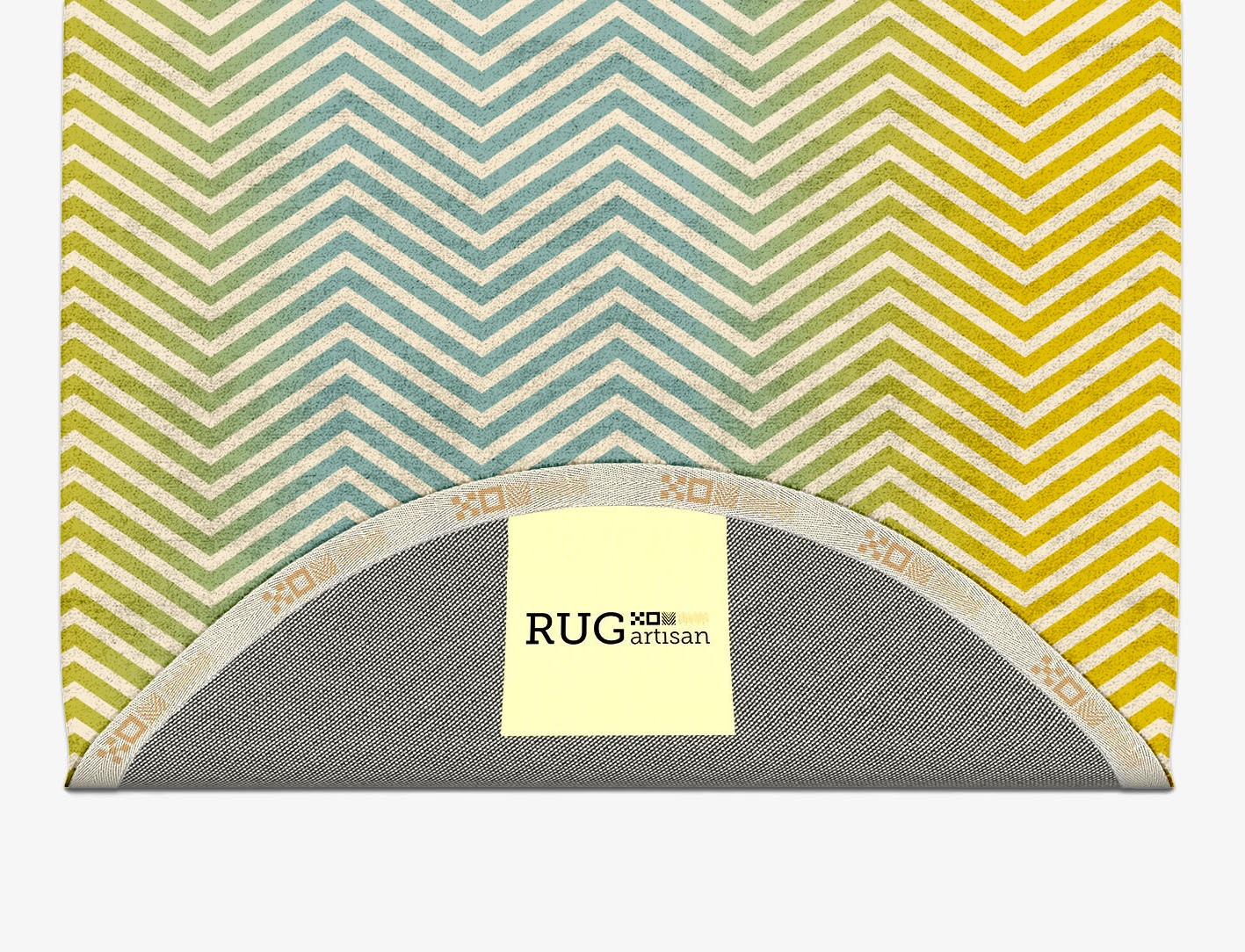 Zigzag Ombre Capsule Hand Tufted Bamboo Silk Custom Rug by Rug Artisan