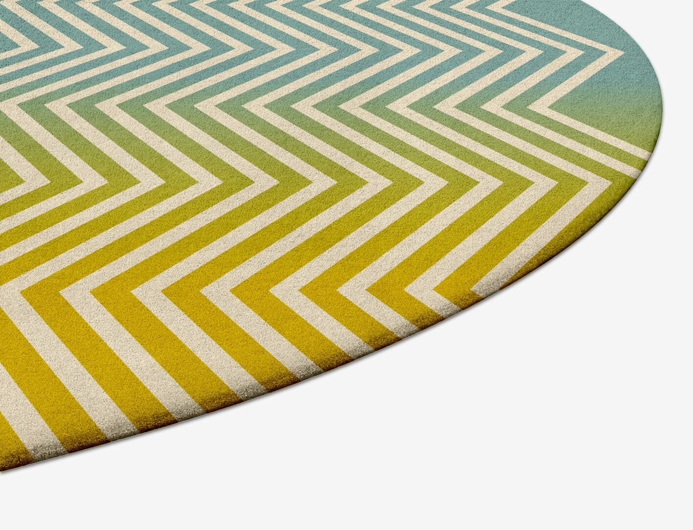 Zigzag Ombre Capsule Hand Tufted Pure Wool Custom Rug by Rug Artisan