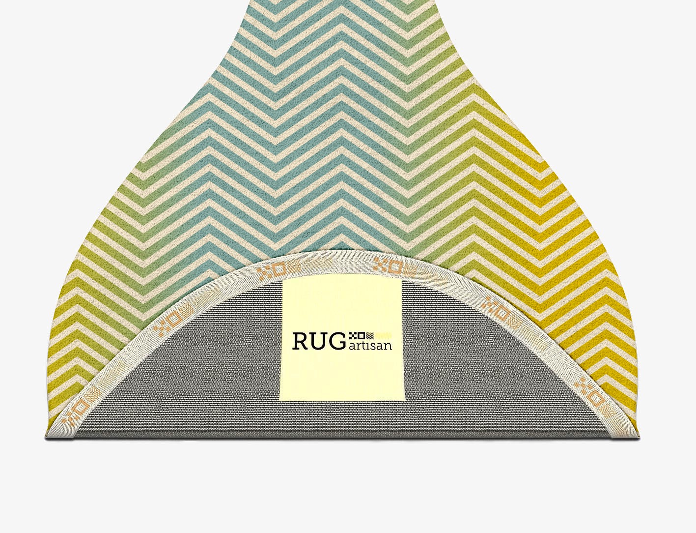 Zigzag Ombre Drop Hand Tufted Pure Wool Custom Rug by Rug Artisan