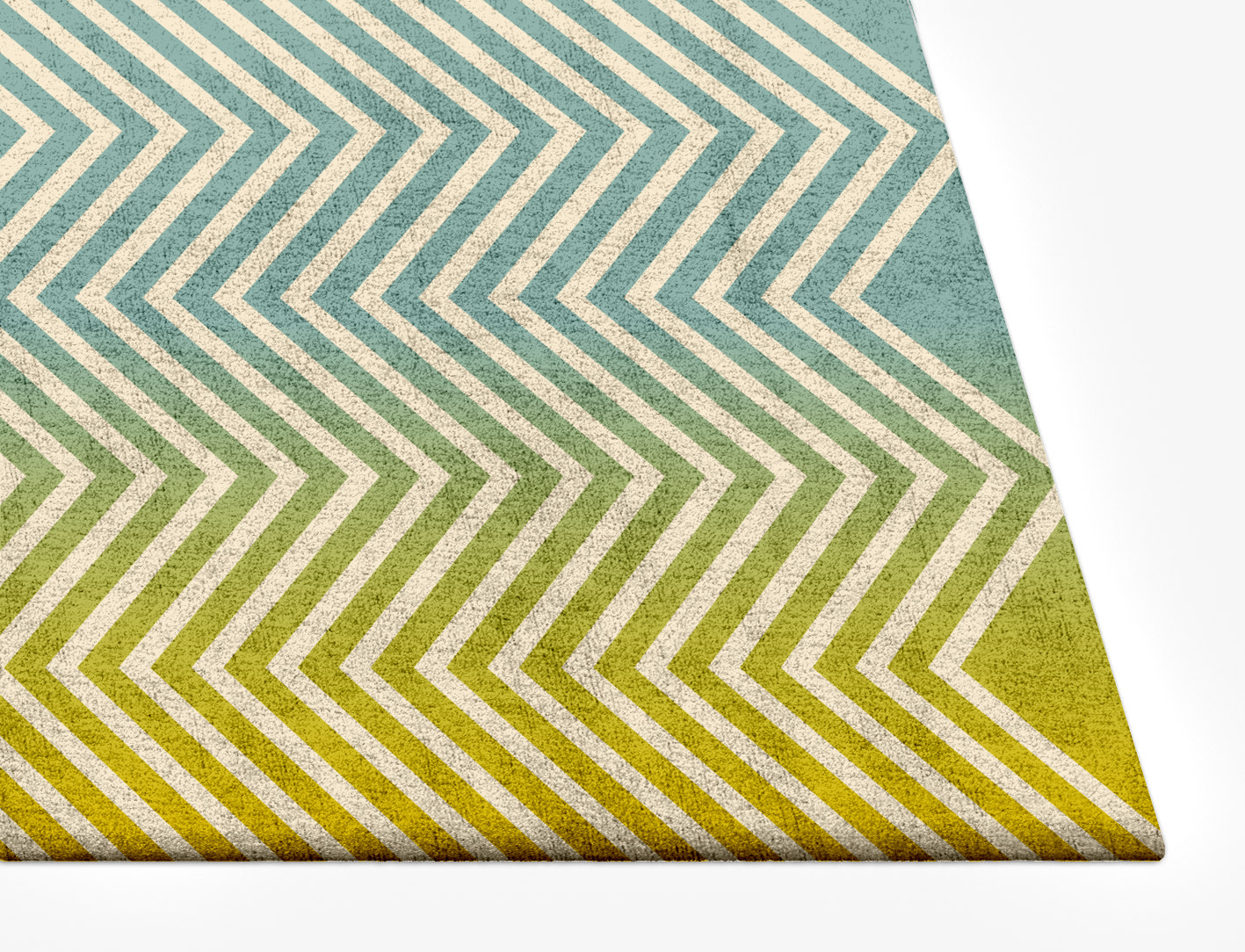 Zigzag Ombre Rectangle Hand Tufted Bamboo Silk Custom Rug by Rug Artisan