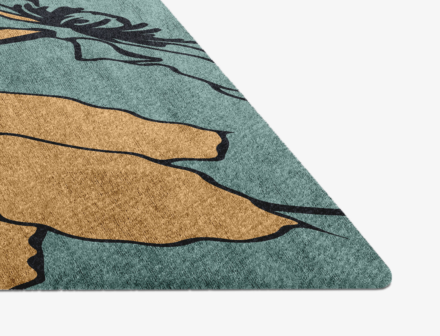 Zinia Field of Flowers Diamond Hand Knotted Bamboo Silk Custom Rug by Rug Artisan