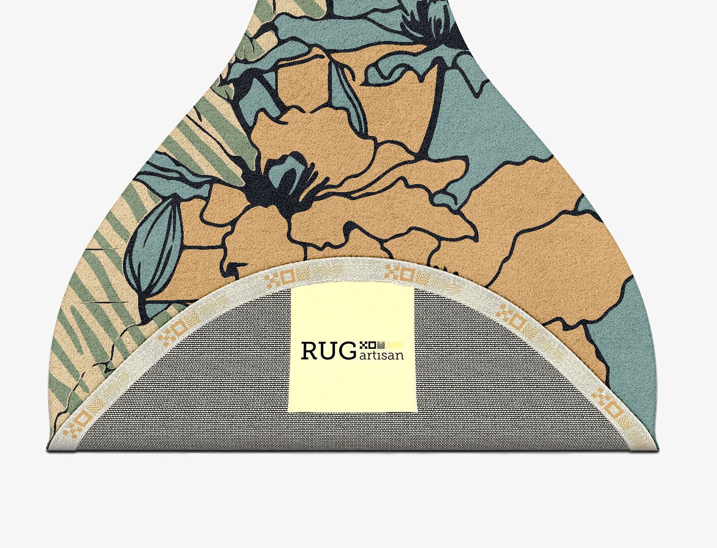 Zinia Field of Flowers Drop Hand Tufted Pure Wool Custom Rug by Rug Artisan