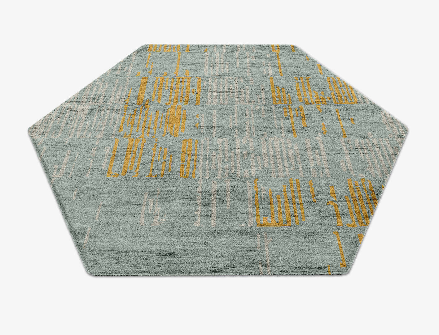 Zorina  Hexagon Hand Knotted Bamboo Silk Custom Rug by Rug Artisan