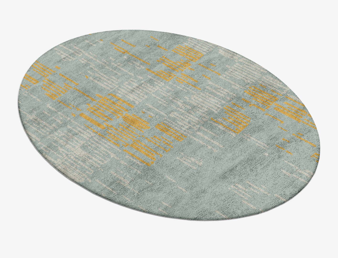 Zorina  Oval Hand Tufted Bamboo Silk Custom Rug by Rug Artisan